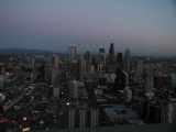 Downtown Seattle at dusk
